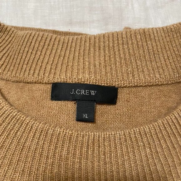 J Crew camel crew neck sweater XL - Picture 6 of 6